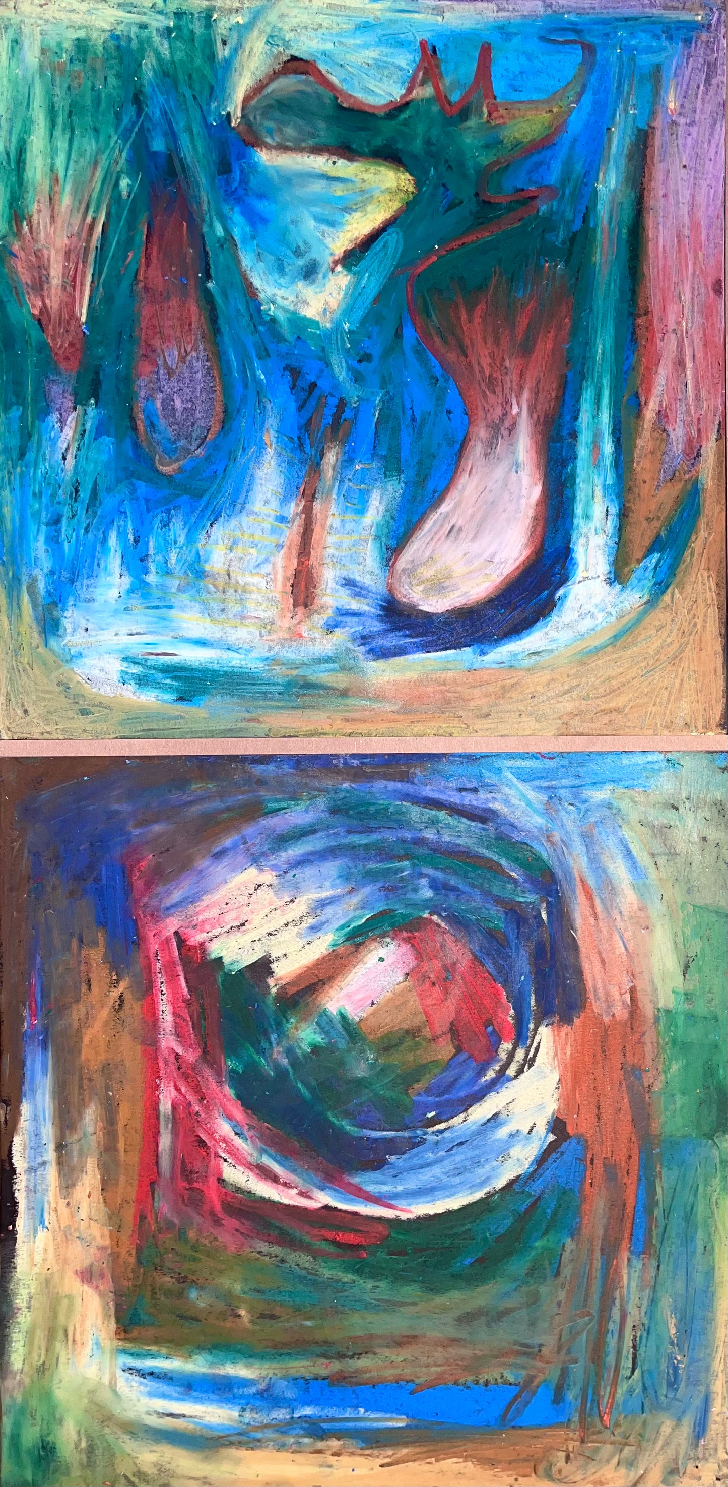"Whale eye" Dyptich