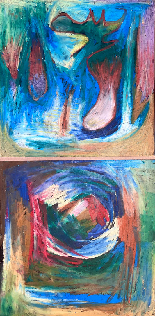 "Whale eye" Dyptich
