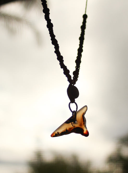 Sharktooth agate necklace